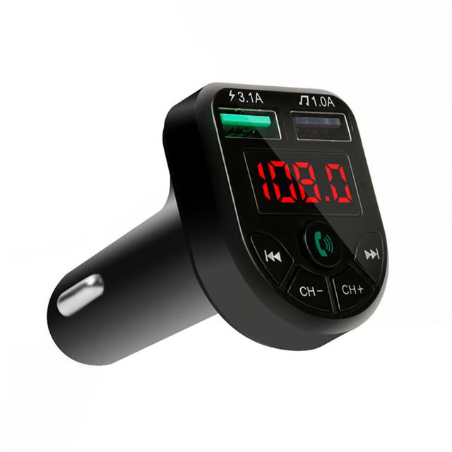 Bluetooth FM Transmitter with USB Charging & MP3 Playback
