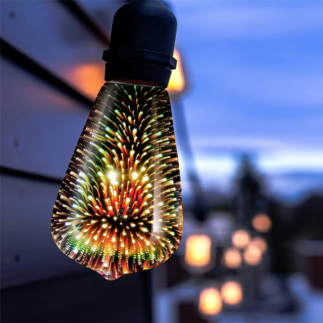 Galaxy Light Bulb – Infinity 3D Fireworks LED Lamp