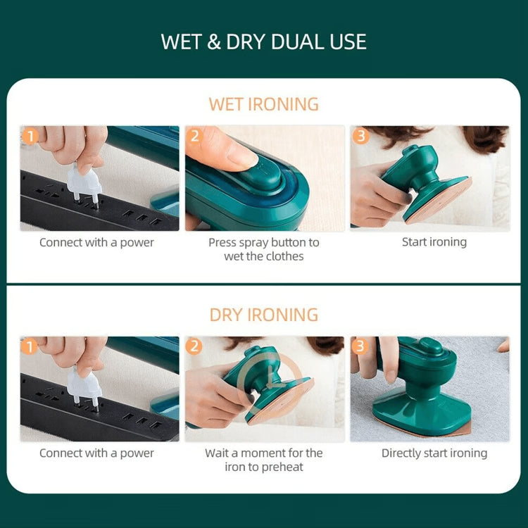 Portable Mini 2-in-1 Handheld Garment Steamer & Iron