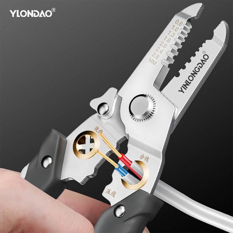 Heavy Duty Electric Cable Stripper & Cutter Multifunctional Wire Repair Tool with Comfort Gripho