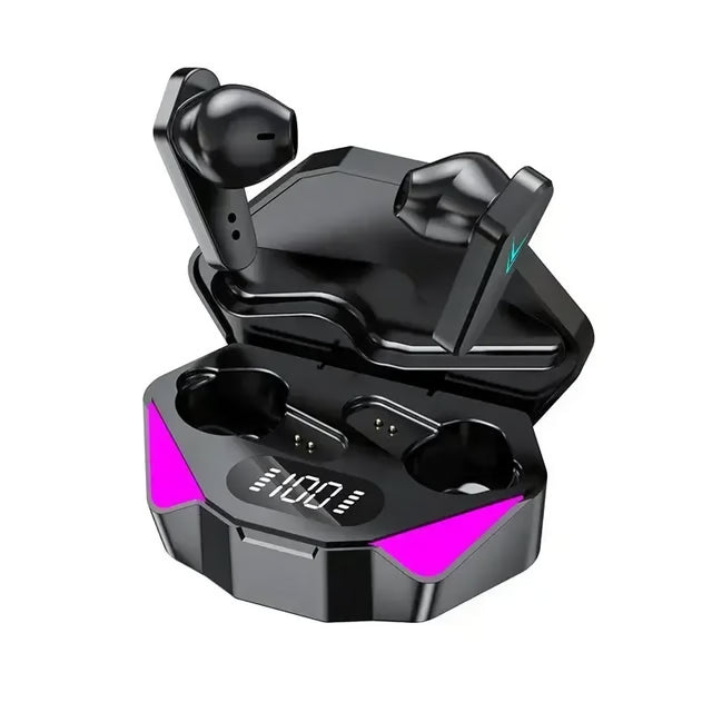 Bluetooth Low-Latency Gaming Earbuds with Built-In Microphone