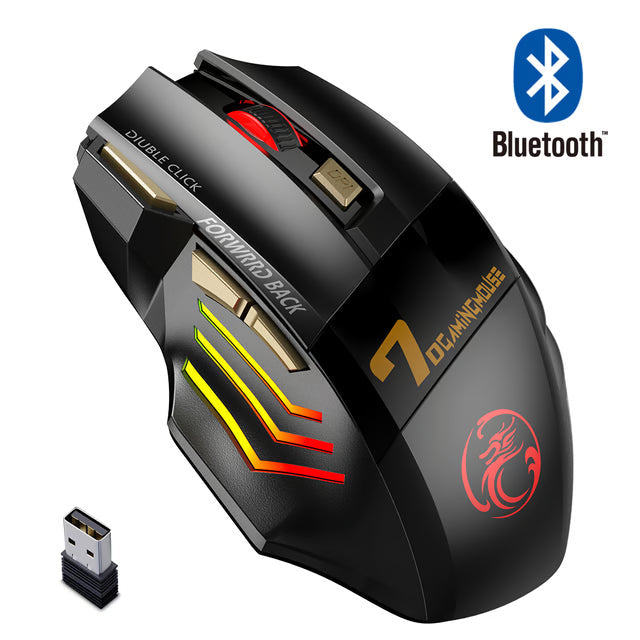 Rechargeable Bluetooth Gaming Mouse with 5500 DPI for Laptop & Desktop