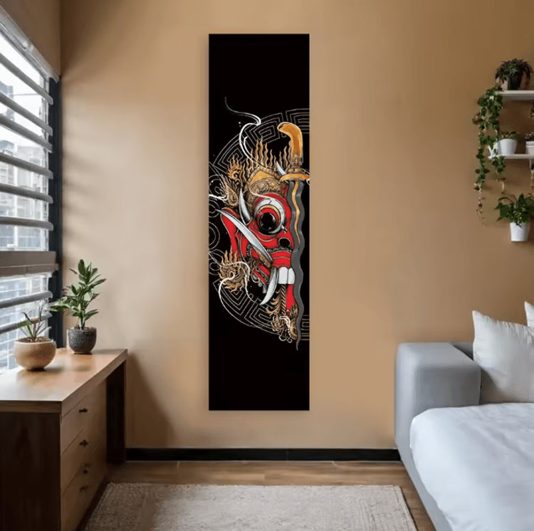 Japanese Wave Tapestry – Red Sun Wall Hanging Aesthetic Ocean Landscape Decor