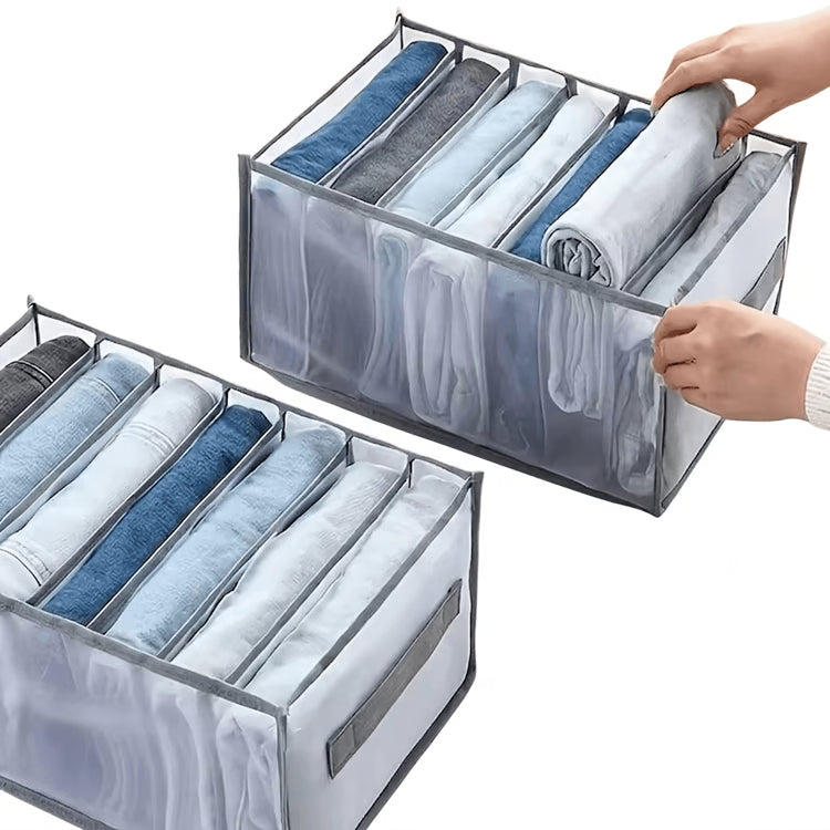 Foldable Wardrobe Organizer with Handles – Clothes Storage Bag and Fabric Storage Box