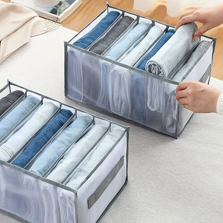 Foldable Wardrobe Organizer with Handles – Clothes Storage Bag and Fabric Storage Box