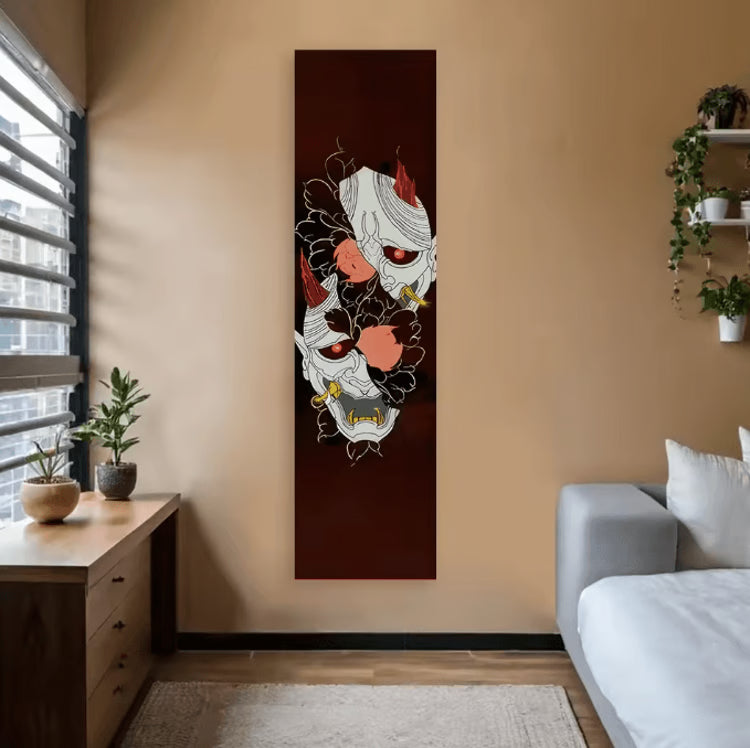 Japanese Wave Tapestry – Red Sun Wall Hanging Aesthetic Ocean Landscape Decor