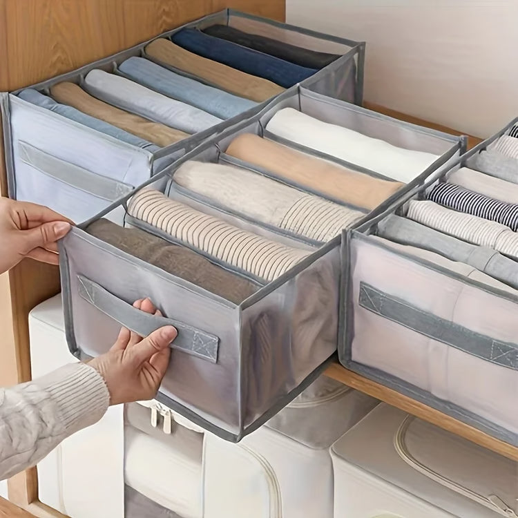 Foldable Wardrobe Organizer with Handles – Clothes Storage Bag and Fabric Storage Box