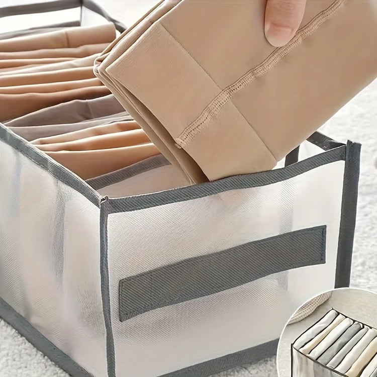 Foldable Wardrobe Organizer with Handles – Clothes Storage Bag and Fabric Storage Box