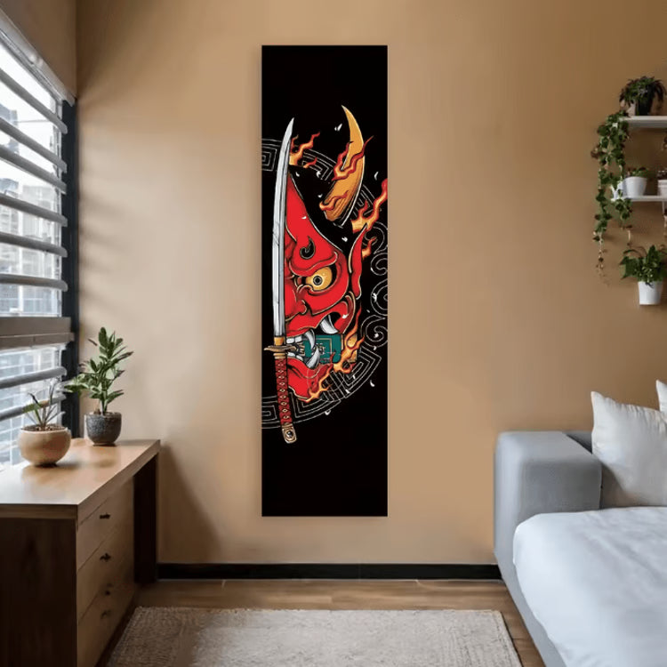 Japanese Wave Tapestry – Red Sun Wall Hanging Aesthetic Ocean Landscape Decor