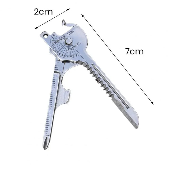 Compact Multi-Tool Keychain with Screwdriver & Bottle Opener – Portable Everyday Carry Tool
