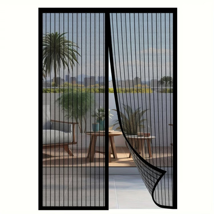 Magnetic Screen Door – Self-Closing Mesh Curtain for Insect Protection