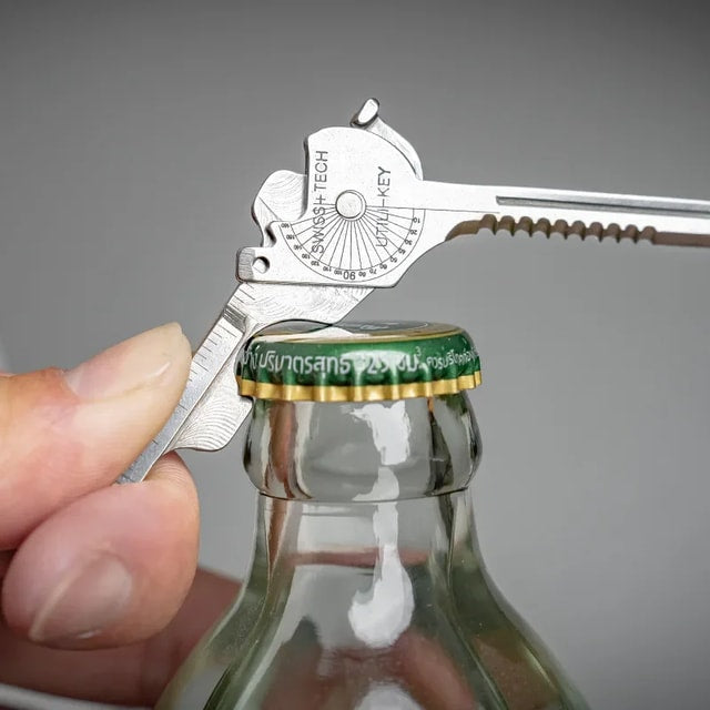 Compact Multi-Tool Keychain with Screwdriver & Bottle Opener – Portable Everyday Carry Tool