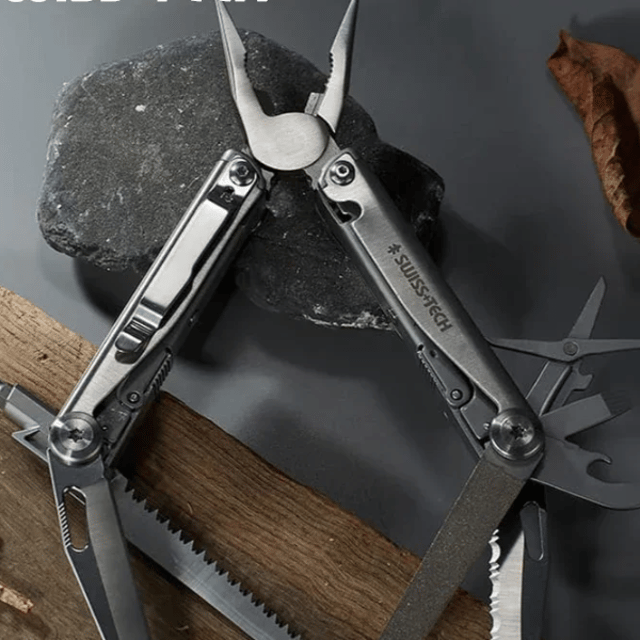 Compact Folding Multi-Tool with Pliers, Blade, Screwdriver & Bottle Opener