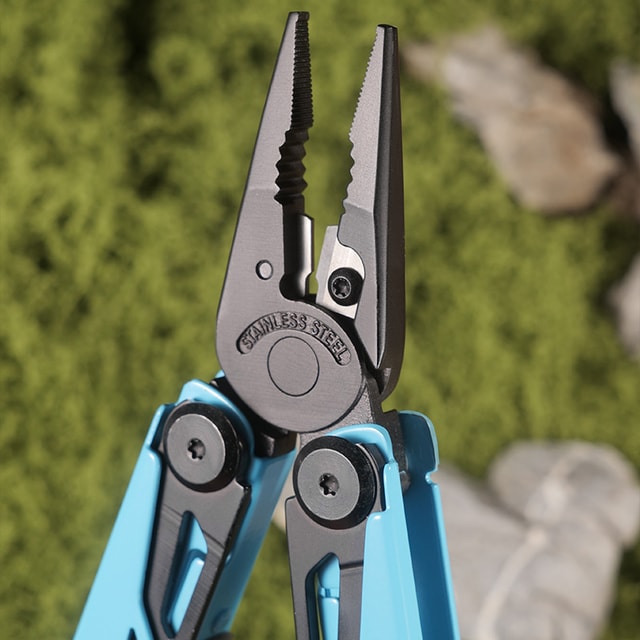 Compact Outdoor Multitool Pliers with Built-In Whistle for Camping & Hiking