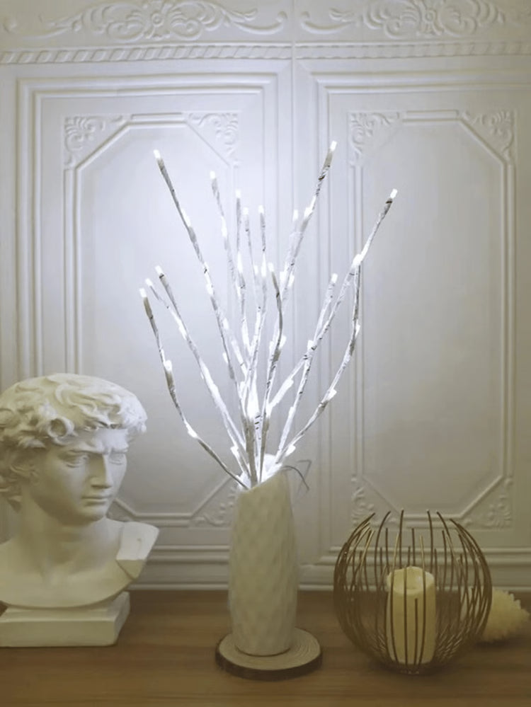 LED Birch Branch Lights, Battery Operated Fairy Lights for Home & Bedroom Décor