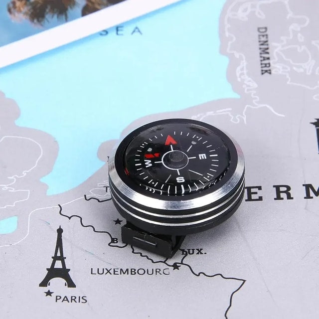 Mini Compass Clip for Paracord Bracelet, Watch Strap & Outdoor Use